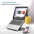 Promate Procooler-1 Sleek 10 Level Foldable Laptop and Smartphone Riser Stand